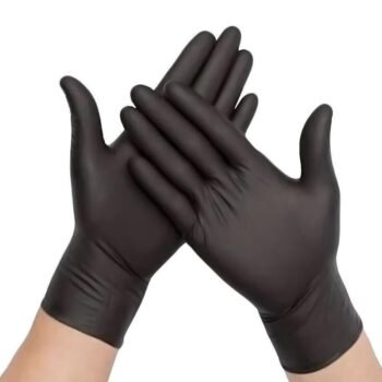 100 PACK BLACK DISPOSABLE NITRILE GLOVES POWDER AND LATEX FREE Food/Mechanics/Cleaning Heavy Duty S/M/L/XL Household Catering in Bags