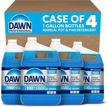 Dawn Professional Manual Pot and Pan Liquid Dish Soap, Original Scent, 128 oz., 1 Gal., 4/Carton
