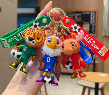 Collectible Keychain - Mascot Character 2026 World Cup- 3 pack