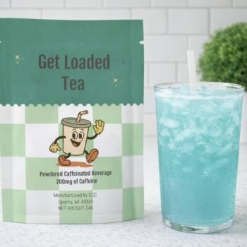 Loaded Tea – Single Packet | 32oz Caffeinated Flavored Hydration Powder Beverage Mix | Made in USA | Easy to Mix -3pcs